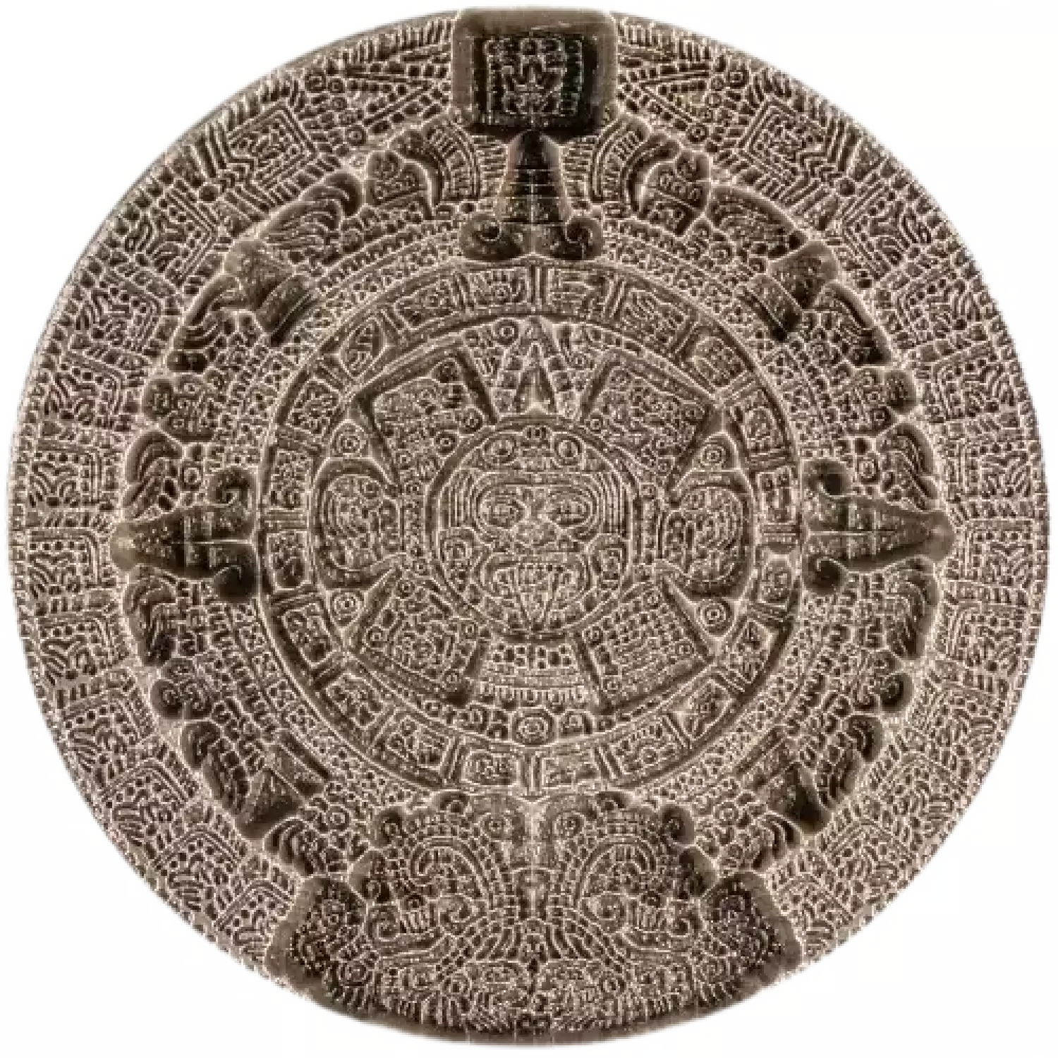 2 oz Silver Aztec Sun Stone Stacker Round (In Capsule) (3)