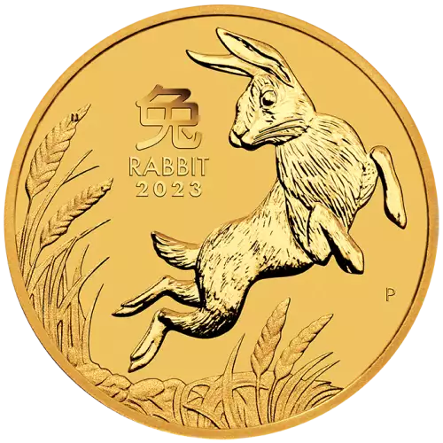 2023 2oz Australian Perth Mint Gold Lunar III: Year of the Rabbit (2)