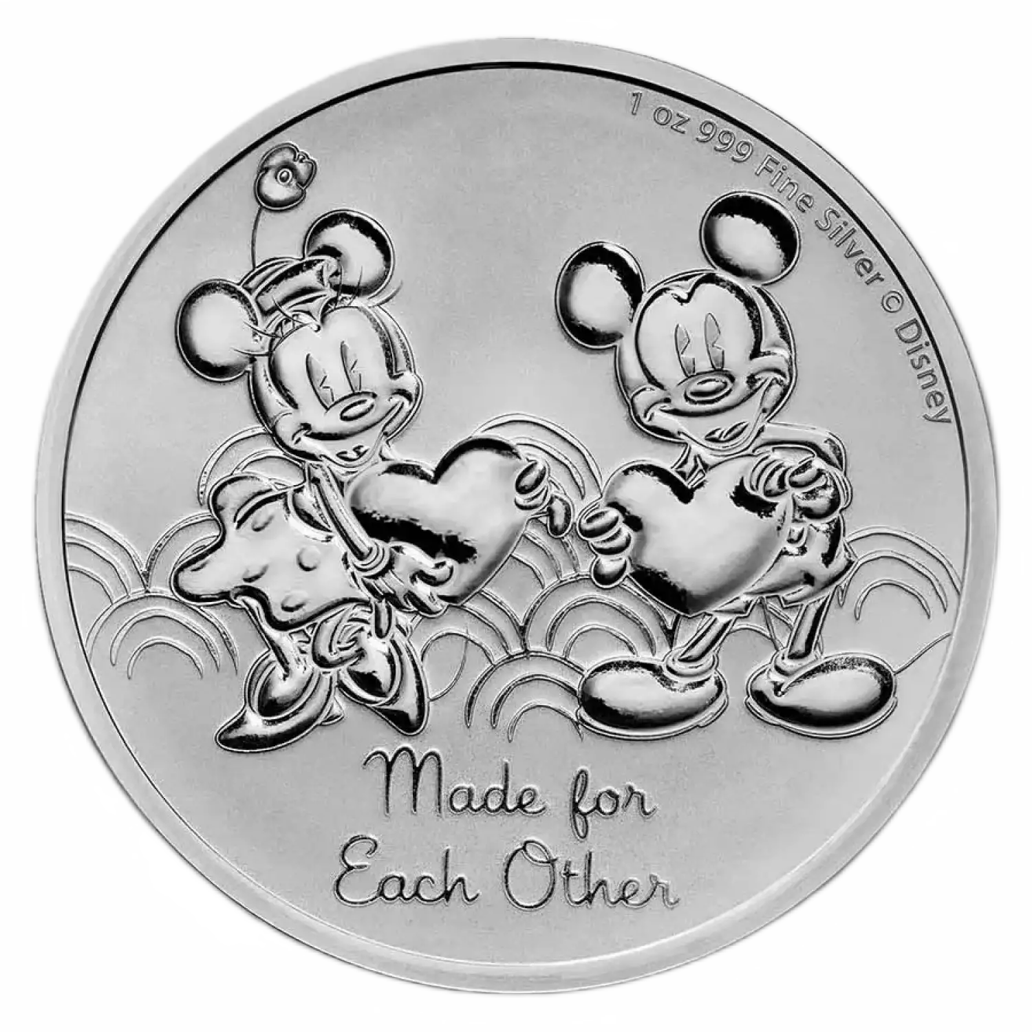 2023 Niue 1 oz Silver $2 Mickey & Minnie: Made for Each Other BU (2)