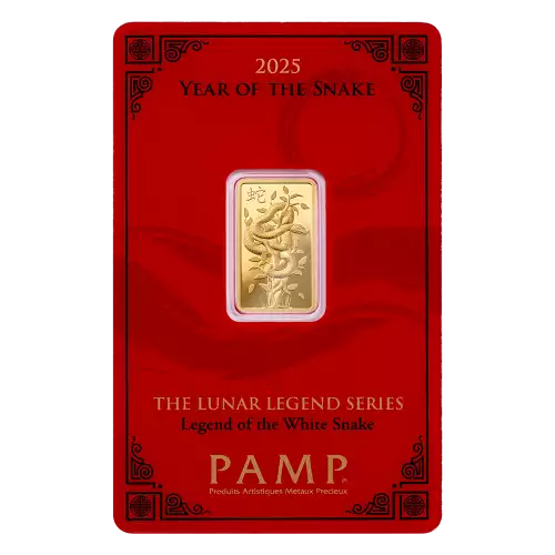 2025 5g PAMP Gold Bar - Year of the Snake (2)